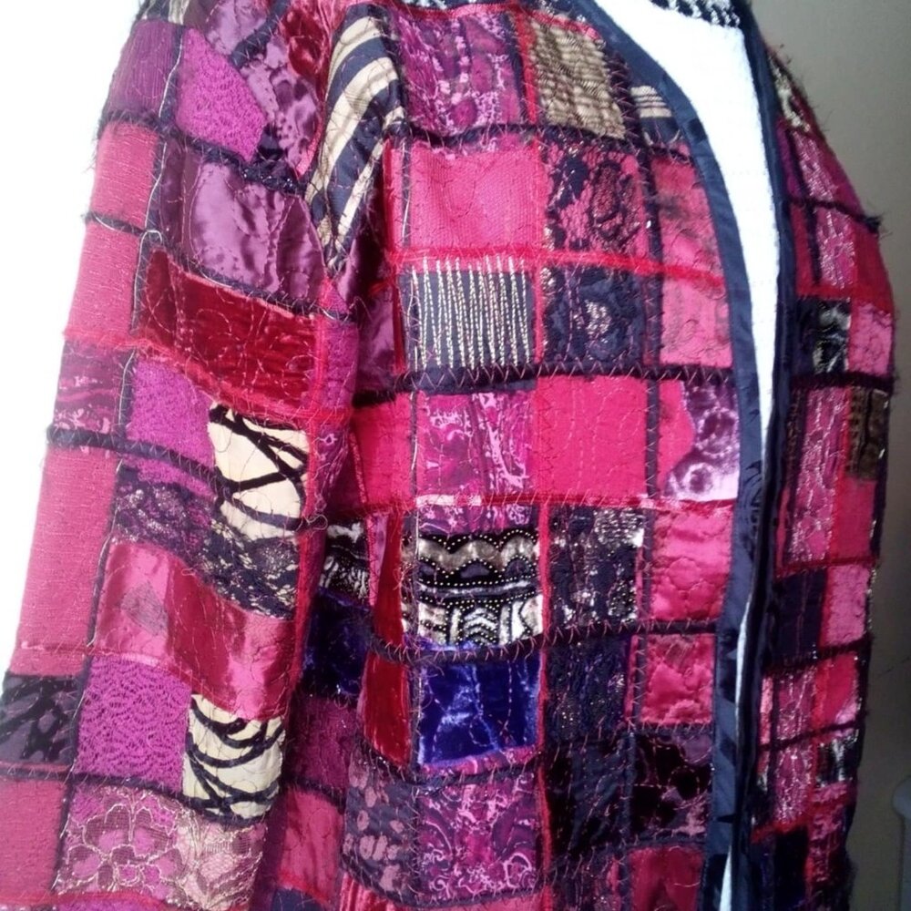 Vintage Patchwork Blazer - image 2